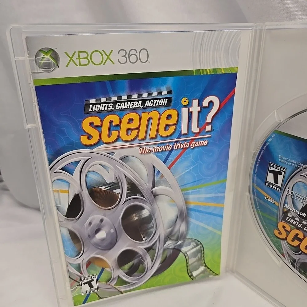 Scene It?: The Movie Trivia Game ~ Microsoft XBOX 360‎ Game ~ Complete W/ Manual